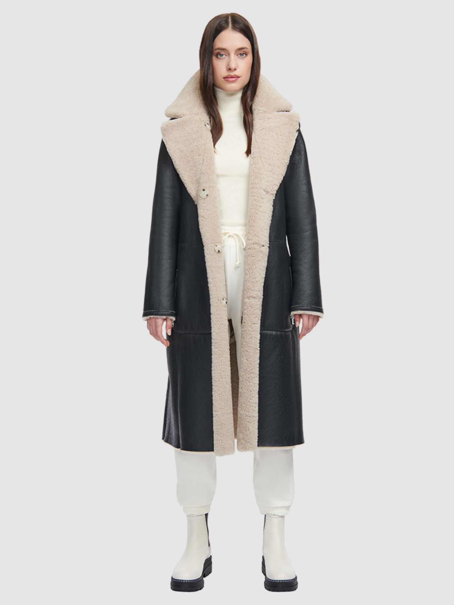 Zira Shearling Coat by HiSO