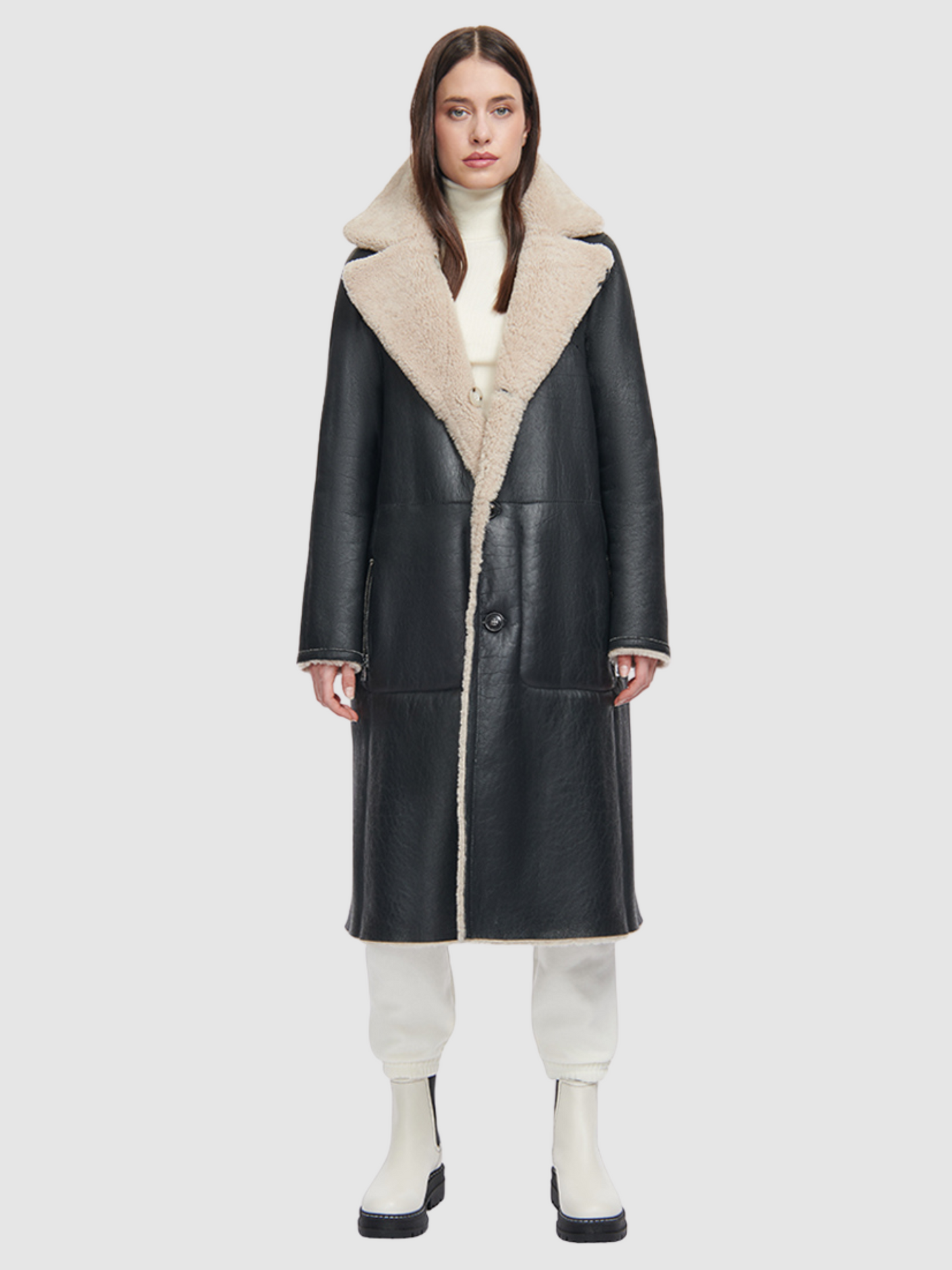 Zira Shearling Coat by HiSO