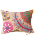 Bright Botanical Suzani Pillow - Haven