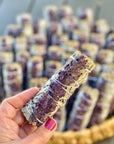 White Sage with Lavender Flowers Smudge Stick