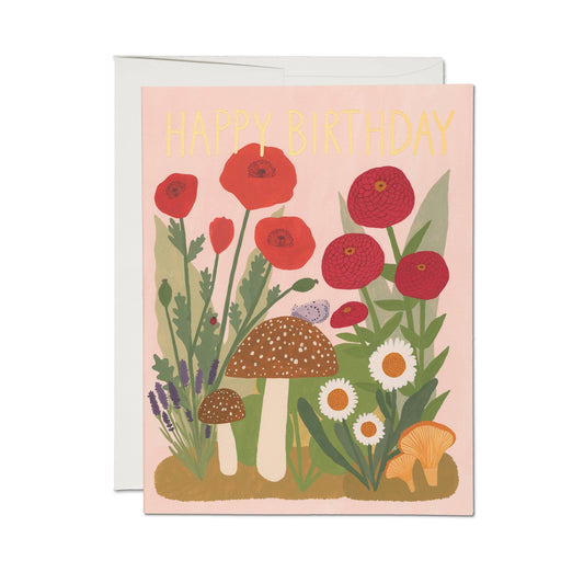 Mushroom Melody Greeting Card