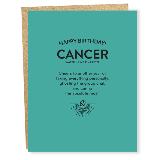 Cancer Zodiac Card