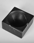 BLACK MARBLE SQUARE BOWL