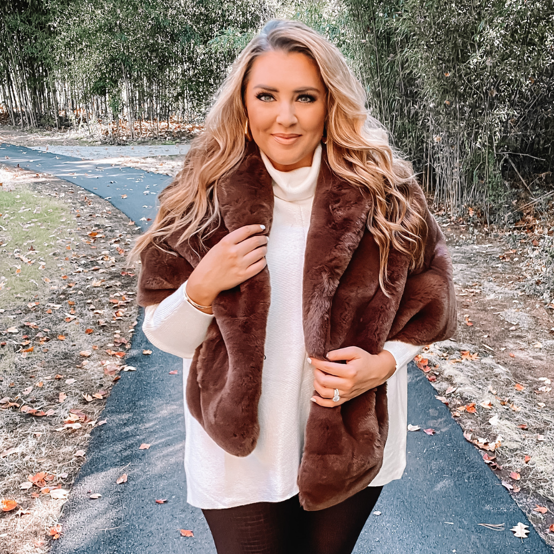 Faux Fur Collins Capelet by Pretty Rugged