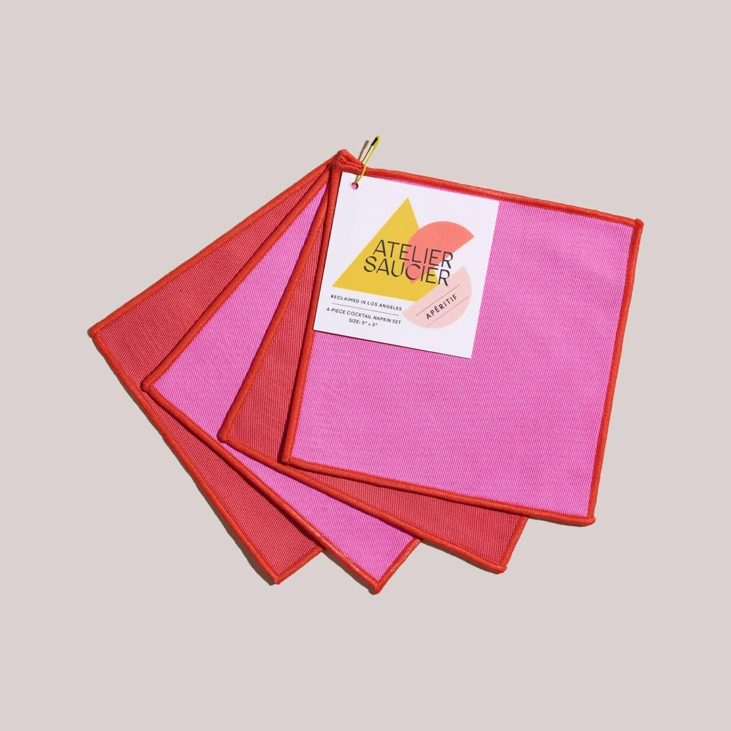 Lollipop Twill Cocktail Napkins | Set of 4