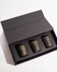 Black Tie Mini Candle Trio by Brooklyn Candle Stuido