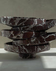 Rosso Levanto Marble Narrow Bowl