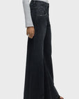 Jodie Seamed Front Yoke Wide Leg Jeans by Hudson