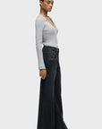 Jodie Seamed Front Yoke Wide Leg Jeans by Hudson