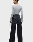 Jodie Seamed Front Yoke Wide Leg Jeans by Hudson