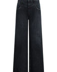 Jodie Seamed Front Yoke Wide Leg Jeans by Hudson