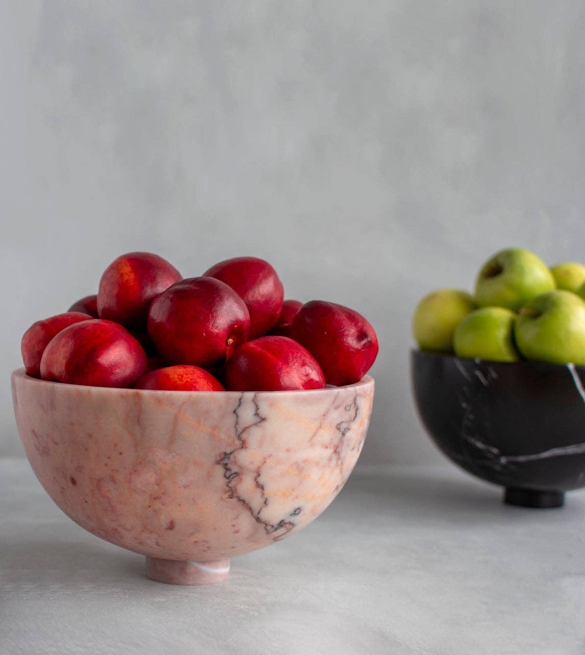 PINK MARBLE FRUIT BOWL