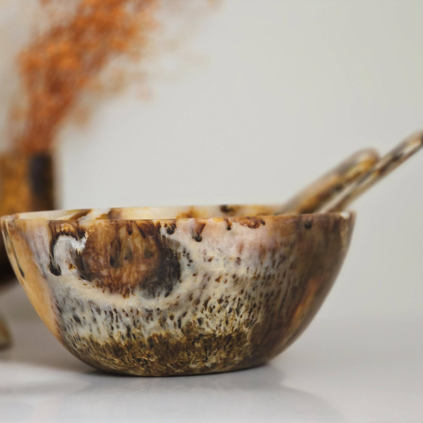 Hand Poured Resin Salad Serving Bowl