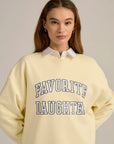 The Collegiate Sweatshirt in Moonbeam by Favorite Daughter