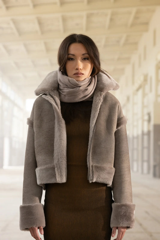 Gaia Shearling Coat by HiSO