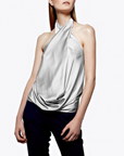 Harriet Silk Halter Tank Top by Ramy Brook