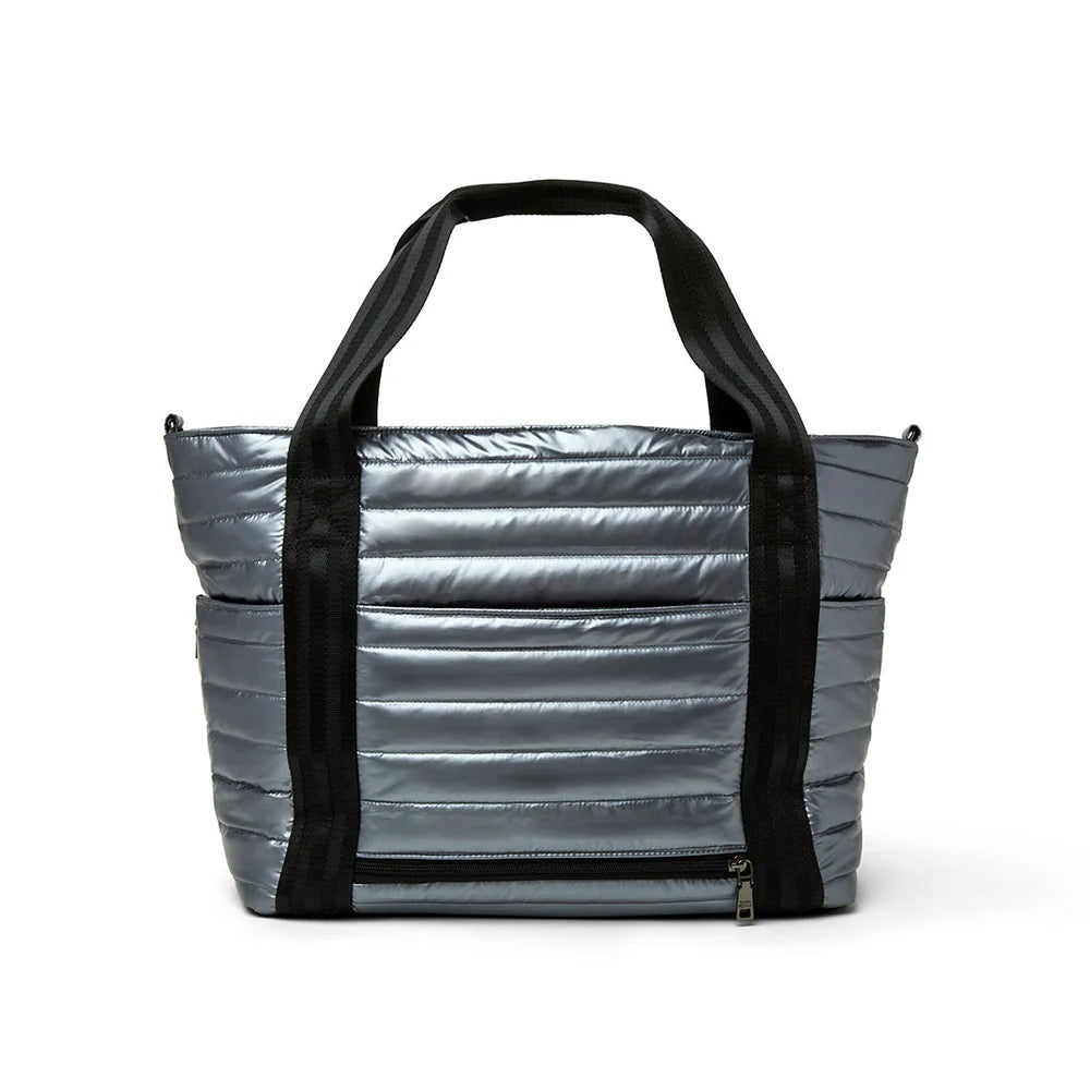 Jet Set Wingman Bag in Pearl Pewter by Think Royln