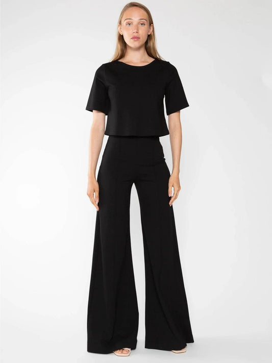 Ponte Knit Wide Leg Pant by Ripley Rader