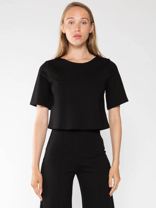 Ponte Knit Short Sleeve Top by Ripley Rader