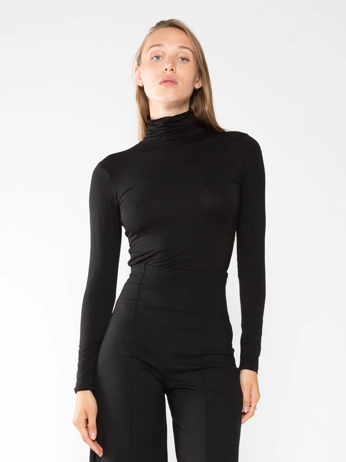 Turtleneck in Black by Ripley Rader