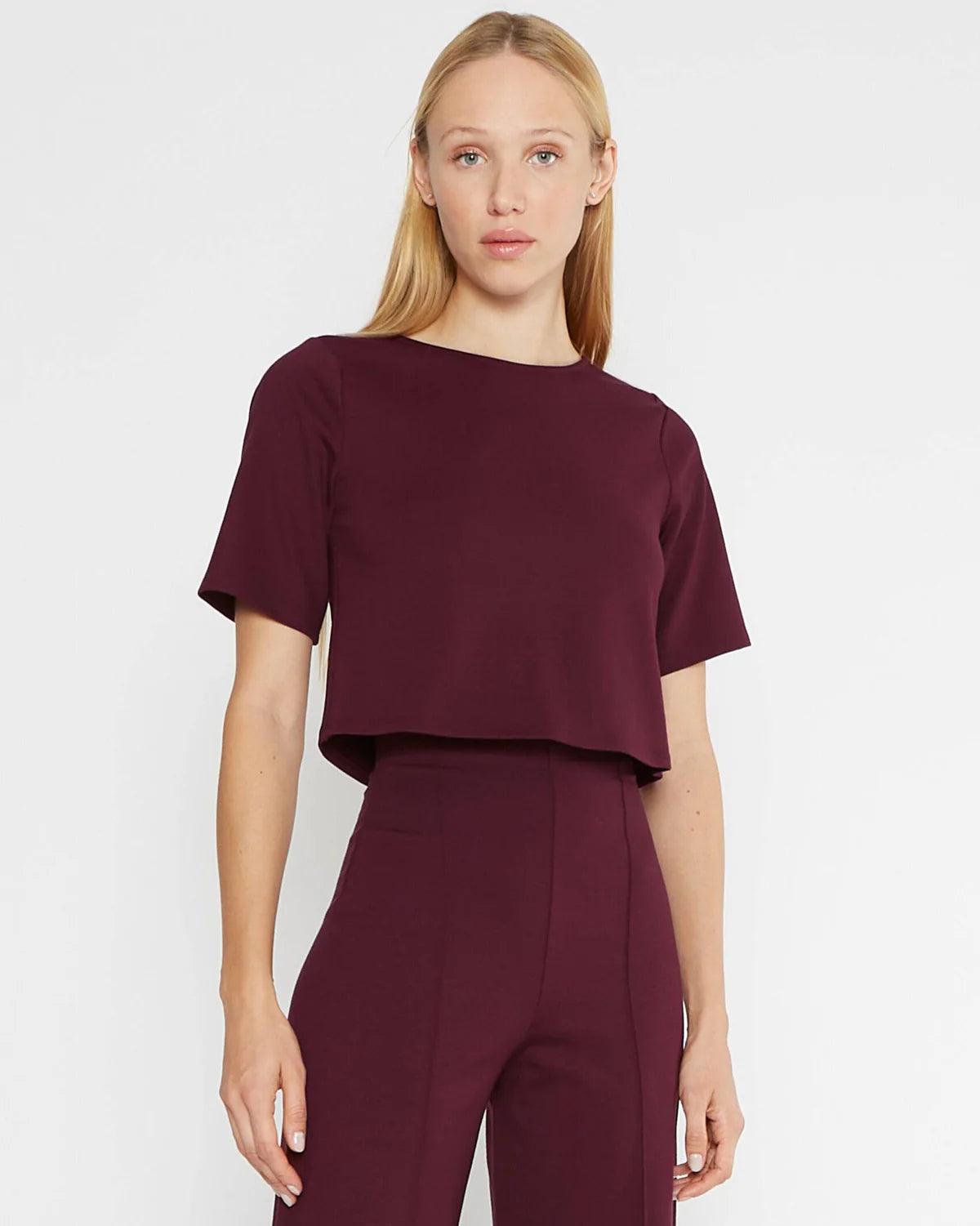 Ponte Knit Short Sleeve Top by Ripley Rader