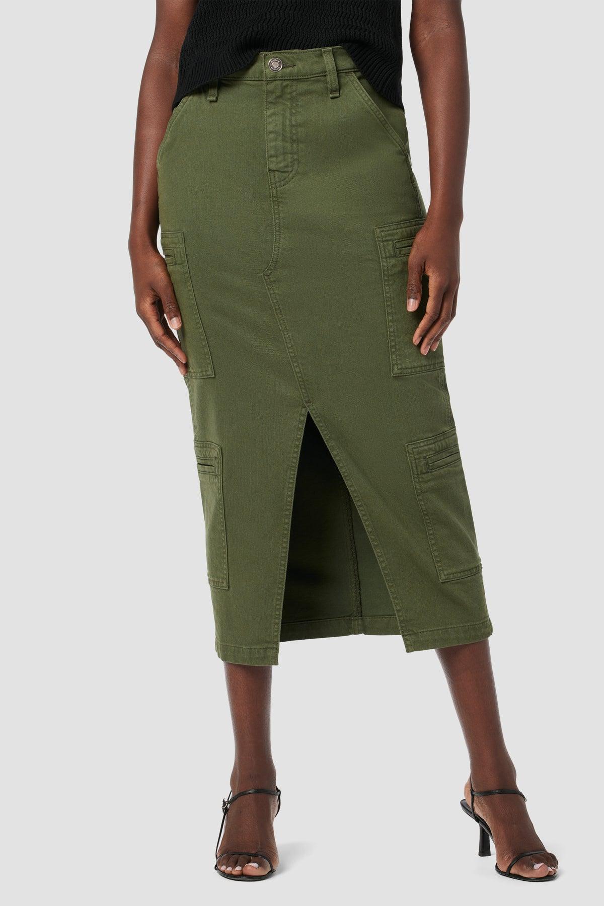 Reconstructed Skirt with Cargo Welt Pockets by Hudson - Haven