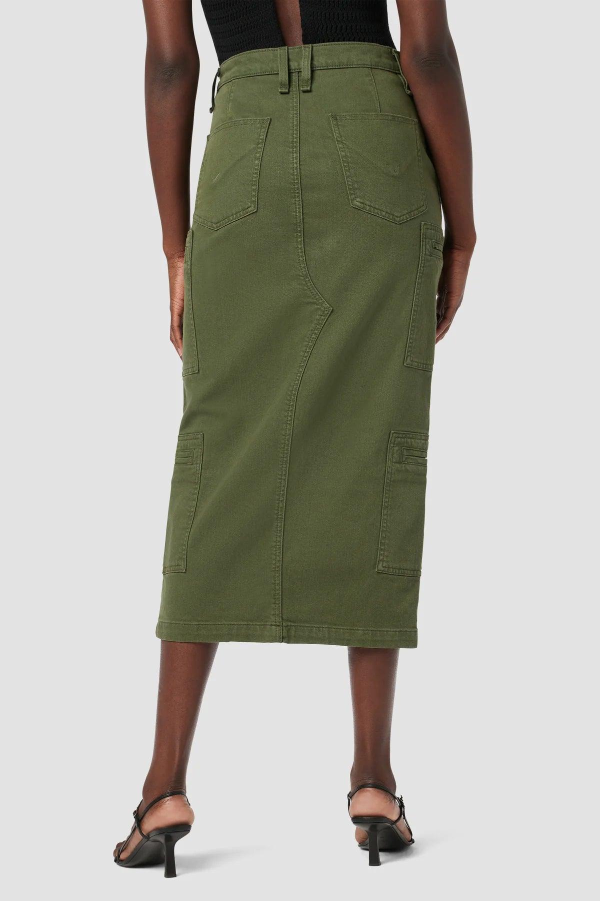 Reconstructed Skirt with Cargo Welt Pockets by Hudson - Haven