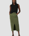 Reconstructed Skirt with Cargo Welt Pockets by Hudson - Haven