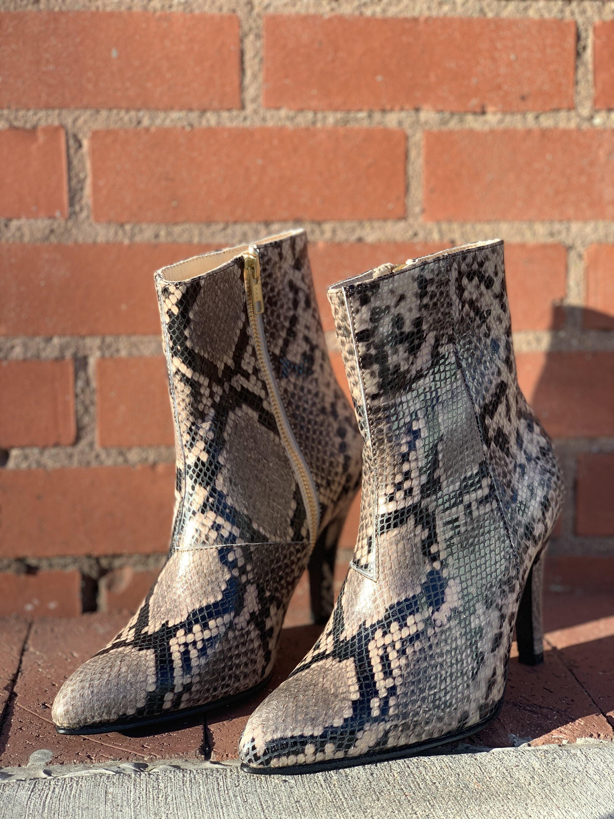 Snake Heel Tiby Boots by MOMO - Haven