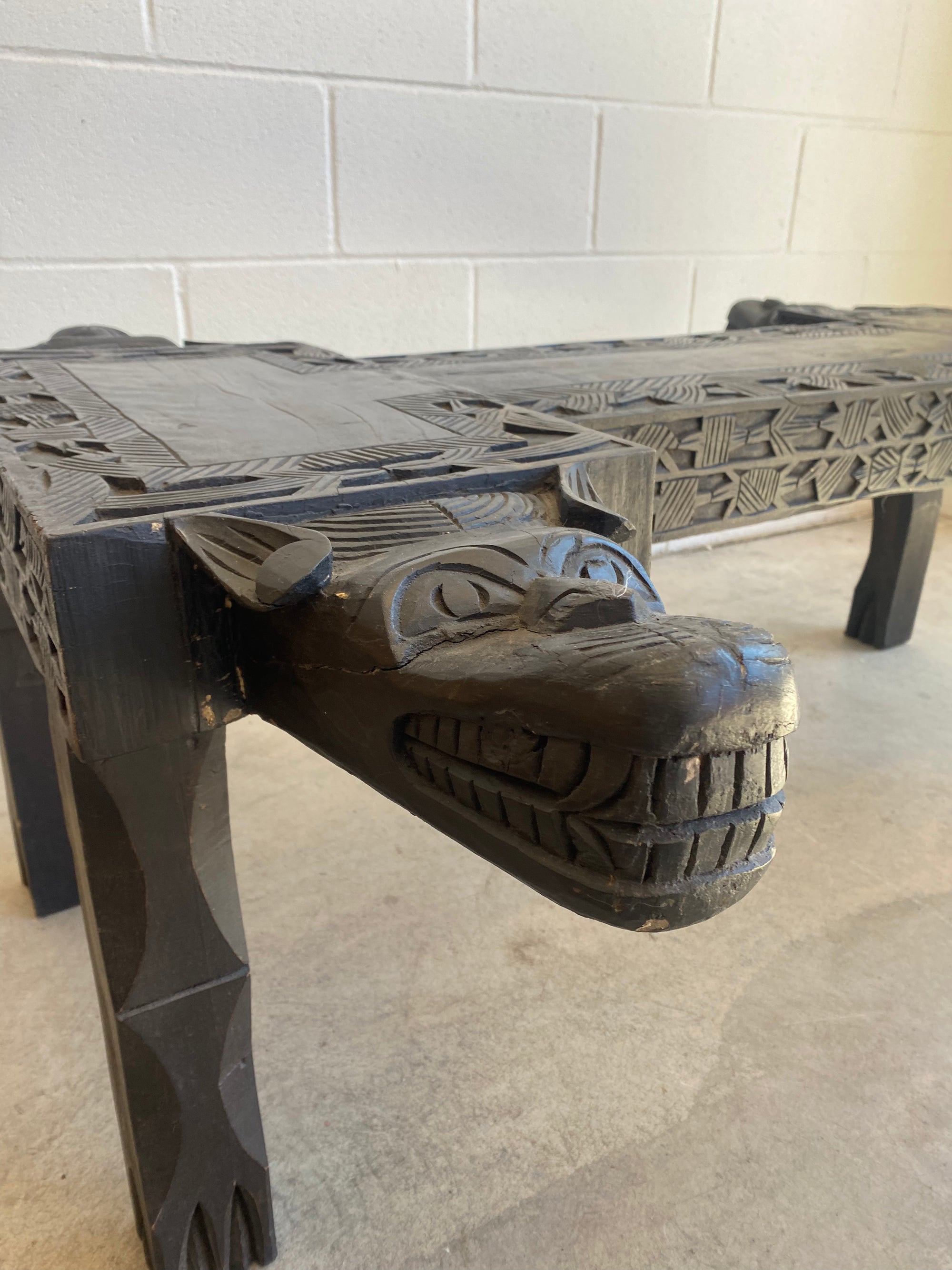 Vintage Indonesian Carved Table - Haven