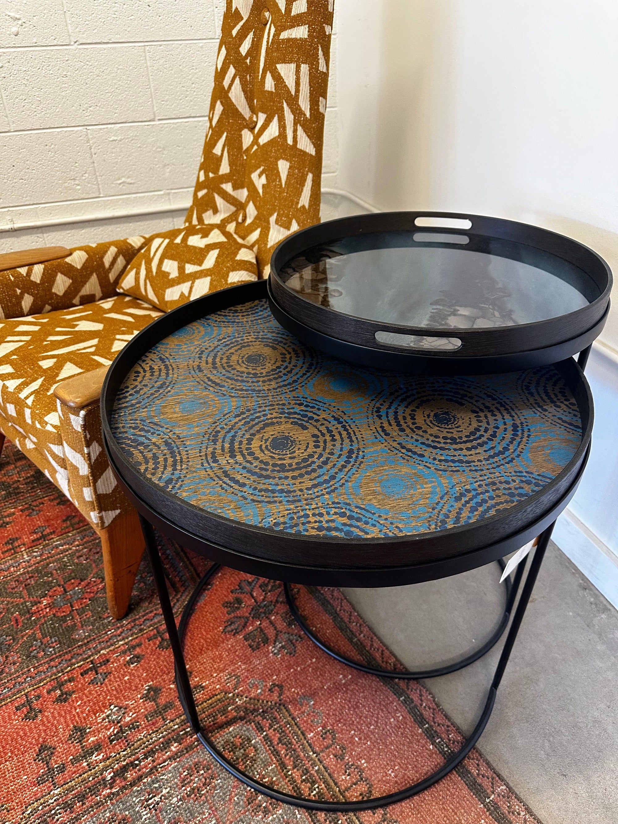 Round Tray Side Table Set - Haven