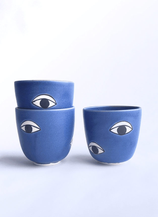 Many Eyes Cup by Demetria Chappo Ceramics - Haven