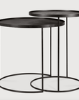 Round Tray Side Table Set - Haven