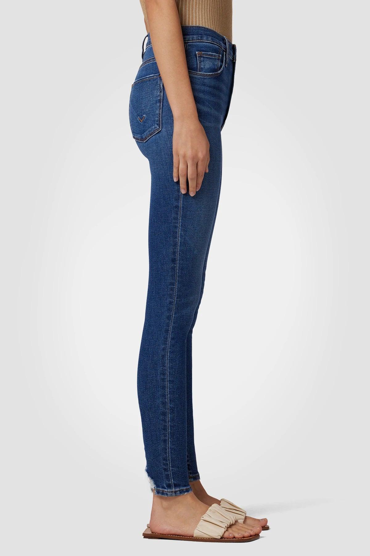 Hudson Women's Barbara High-Waist Super-Skinny Jeans - Black