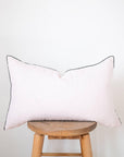 Lumbar Edged Linen Pillow (Various Colors) - Haven